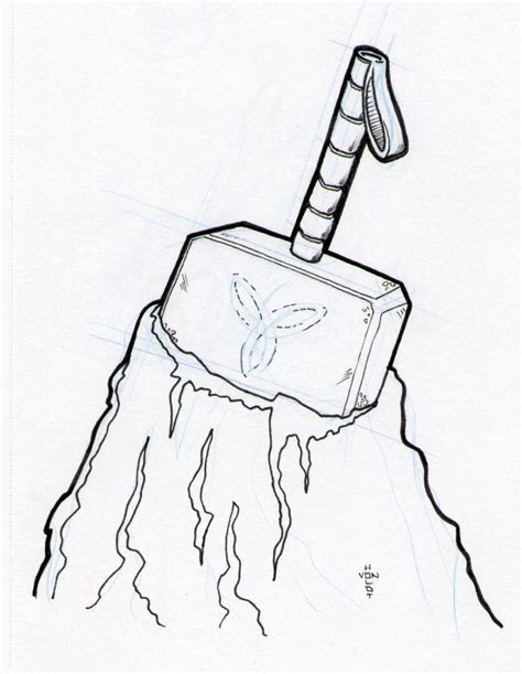 thor's hammer drawing - Google Search | Loup