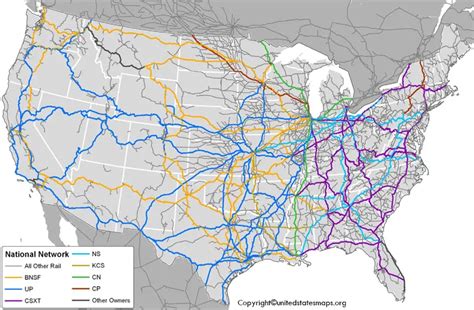 US Railroad Map | Railroad Map of US