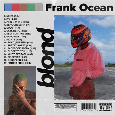 Blonde - Alternative Cover Art | Frank ocean, Frank ocean poster, Frank ...