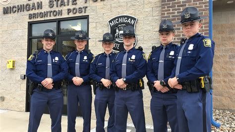 Six new troopers join Michigan State Police Brighton post