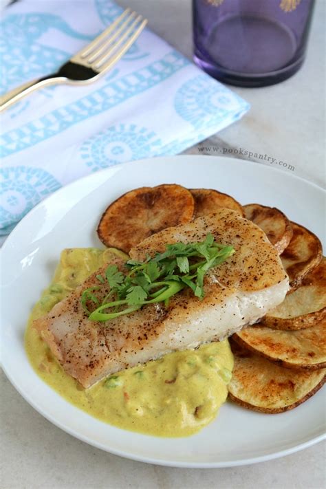 Corvina Recipe with Coconut Curry Sauce - Pook's Pantry Recipe Blog