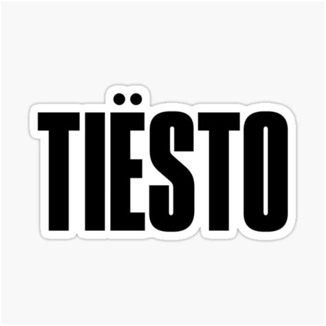 "Tiesto new logo " Sticker for Sale by JohnasKenedy | Redbubble