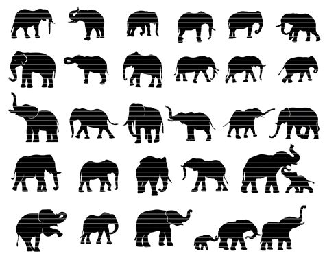 Elephant Svg Bundle Elephant SVG Cut File Elephant - Etsy