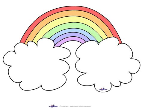 Rainbow Printable Template