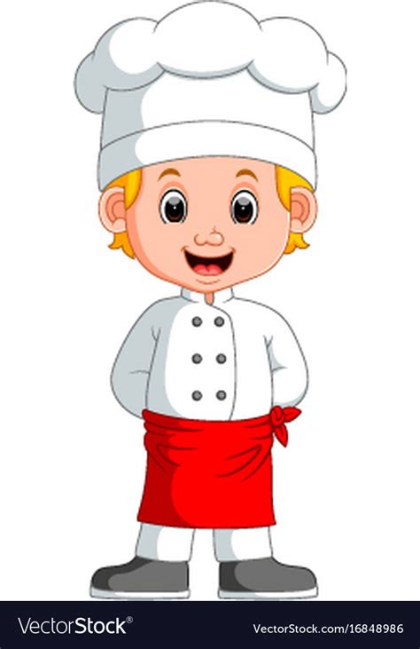 Boy chef cartoon Royalty Free Vector Image - VectorStock