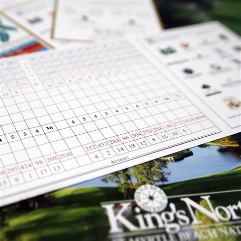 Custom Golf Scorecards