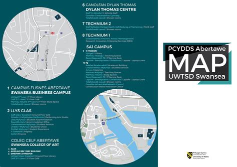 Map Campysau Abertawe/Swansea Campuses Map by University of Wales ...