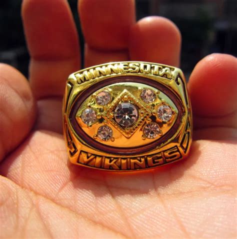 free shipping 1976 Minnesota Vikings Super Bowl Championship ring NFL ...