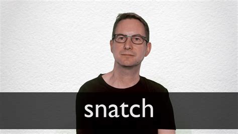 How to pronounce SNATCH in British English - YouTube