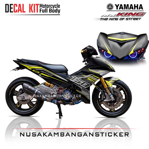 Decal Sticker Yamaha MX-King 150 Spesial Edition Hitam Stiker full Body ...