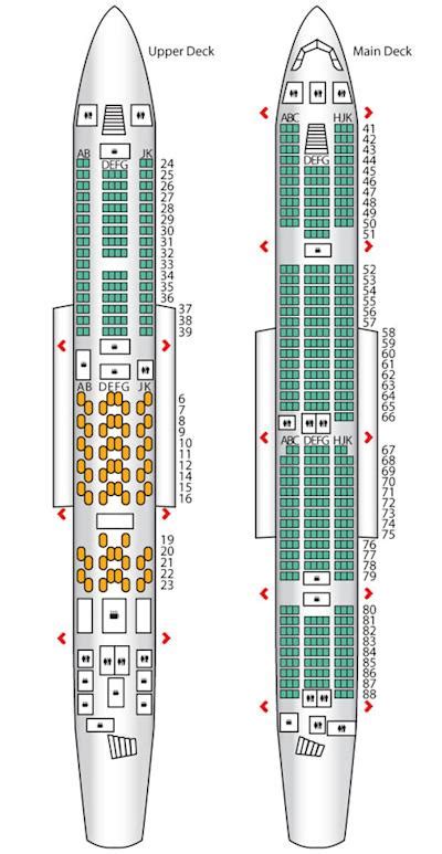 Emirates A380 Seat Map Business Class - Image to u