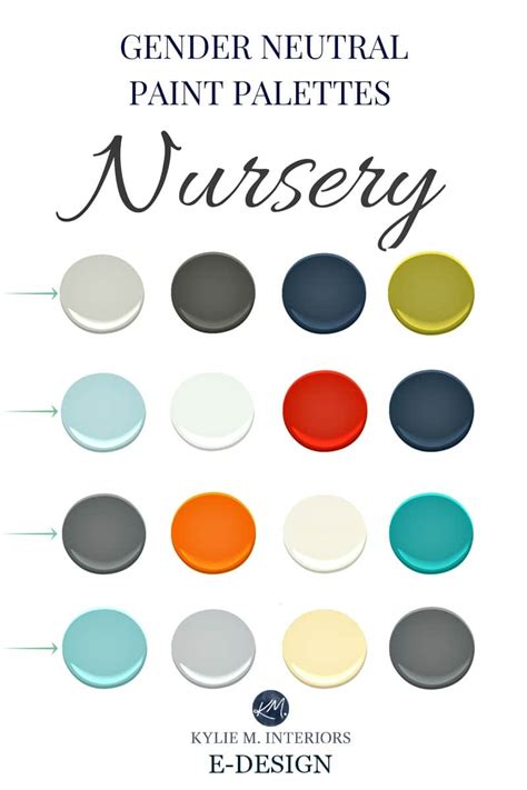 GENDER NEUTRAL PAINT PALETTES FOR A NURSERY, walls and accents.Kylie M ...