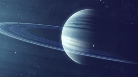 Saturn, planet, purple, 4k HD Wallpaper