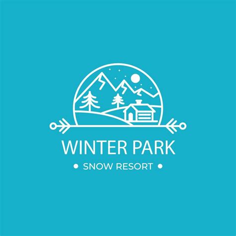 flat winter logo template design 14002208 Vector Art at Vecteezy