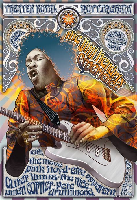 Jimi Hendrix Concert Poster | Music concert posters, Concert posters ...