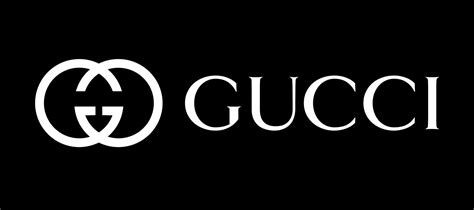 GUCCI Logo - Gucci Icon with Typeface on Black Background 20665019 ...