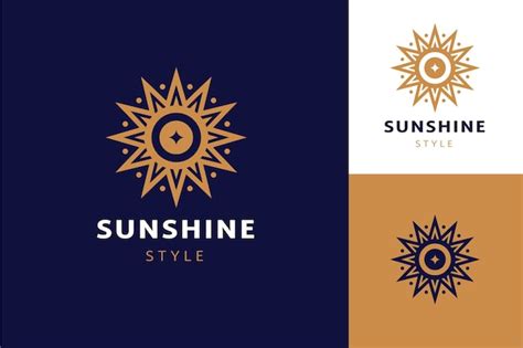 Free Vector | Flat design boho sun logo