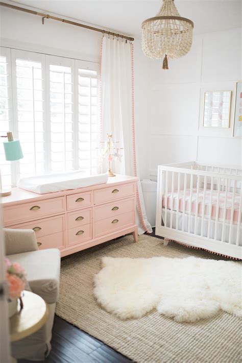 The Posh Home Bright White and Pink Baby Girl Nursery Reveal - Project ...