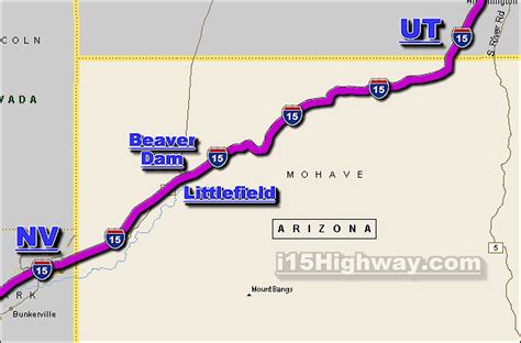 I-15 Arizona Traffic Maps