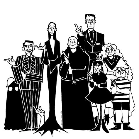 The Addams Family | Addams family cartoon, Family cartoon, Addams ...