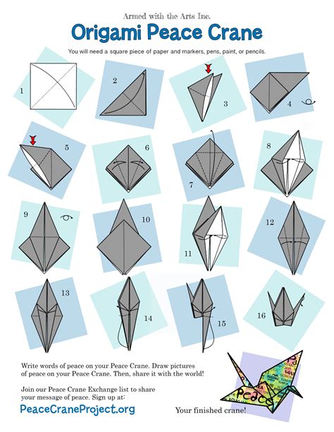 Printable Origami Crane Instructions