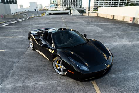 2018 Ferrari 488 Spider – Black | MVP Miami Exotic Rentals