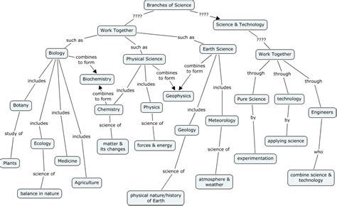 Branches Of Science Concept Map