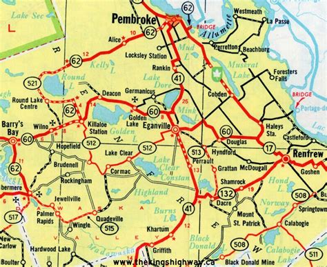 Ontario Highway 60 Route Map - The King's Highways of Ontario