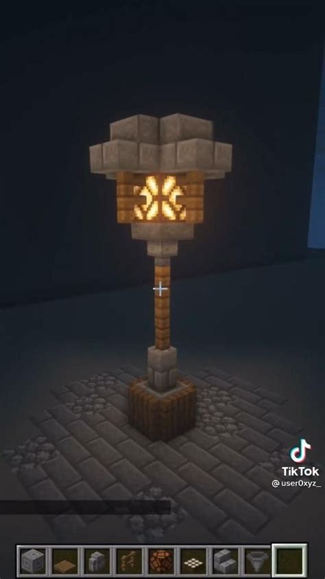 Minecraft street lamp design