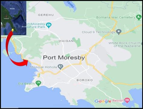 Map of Port Moresby City | Download Scientific Diagram