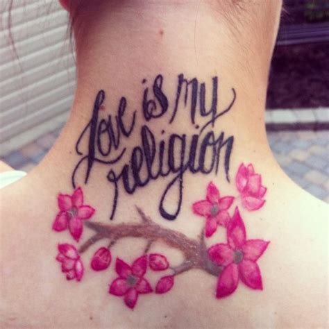 My " love is my religion" tattoo :) | Religion tattoos, Tattoos, Print ...