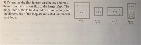 Solved B =0 8) Determine the flux in each case below and | Chegg.com