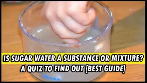 Is Sugar Water A Substance Or Mixture? A Quiz To Find Out – Top chooser