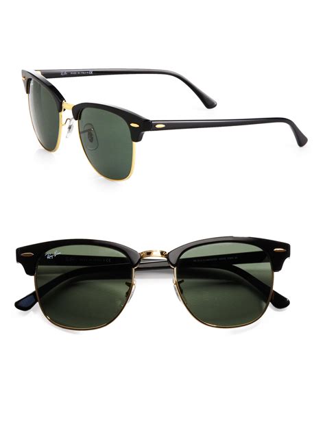 Ray-ban Classic Clubmaster Sunglasses in Black for Men | Lyst