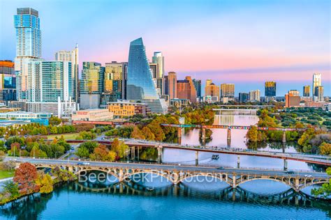 Aerial Austin Skyline Violet Crown