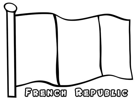 Printable Flag of France coloring page - Download, Print or Color ...