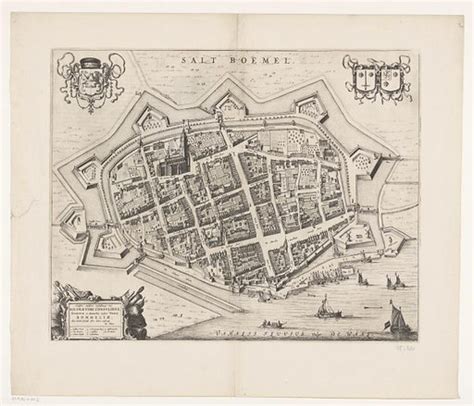 Map of Zaltbommel free public domain image | Look and Learn