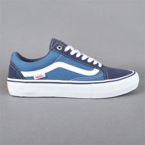 Vans Old Skool Pro Skate Shoes - Navy/STV Navy/White - SKATE SHOES from ...