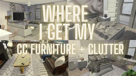 NEW WHERE I GET MY CC FURNITURE & CLUTTER +LINKS💖 ||THE SIMS 4 - YouTube