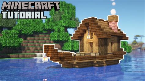 Minecraft - Boat House Tutorial (How to Build) - YouTube