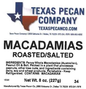 Salmonella Recall: Macadamia Nuts | Food Poison Journal