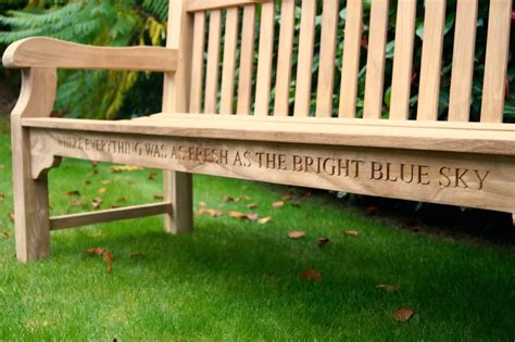 Engraved Memorial Benches | MakeMeSomethingSpecial.com