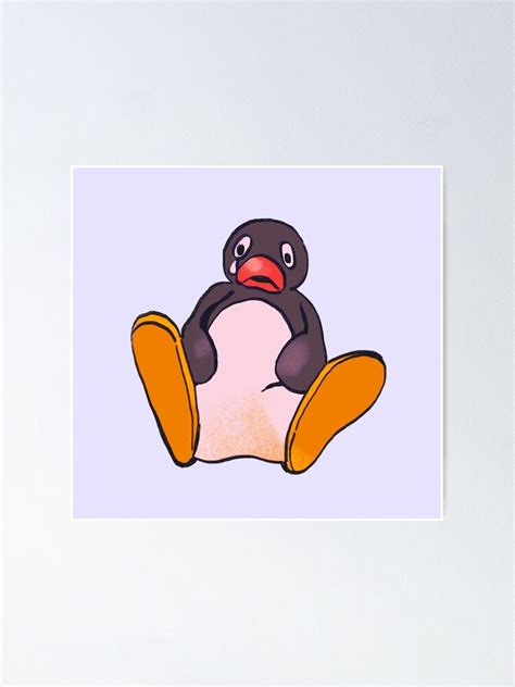 "I draw crying penguin meme" Poster for Sale by RansRoom | Redbubble