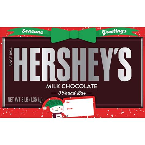 Hershey's Milk Chocolate Bar 3 Lb. | Candy & Chocolate | Food & Gifts ...