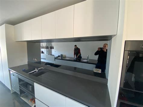 Royston Glass Splashbacks - Grey Mirror Glass Splashbacks – RoystonGlass