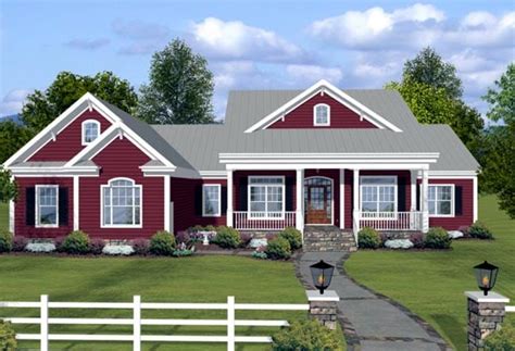 Ranch Style House Plan 74834 with 3 Bed, 4 Bath