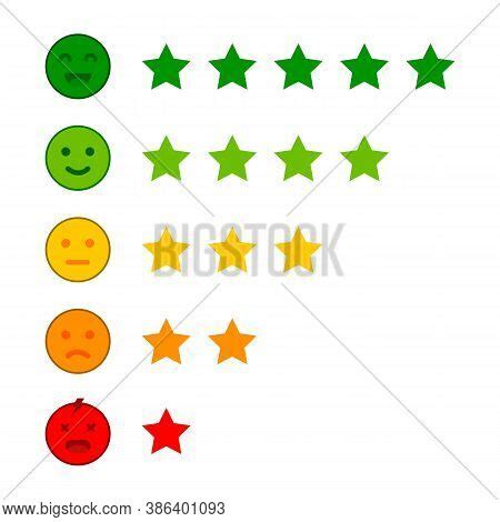 Emoji Star Rating. Vector & Photo (Free Trial) | Bigstock