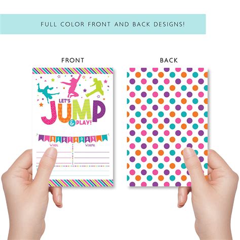 Buy Bounce House Birthday Invitation - Trampoline Jump Birthday Invite ...