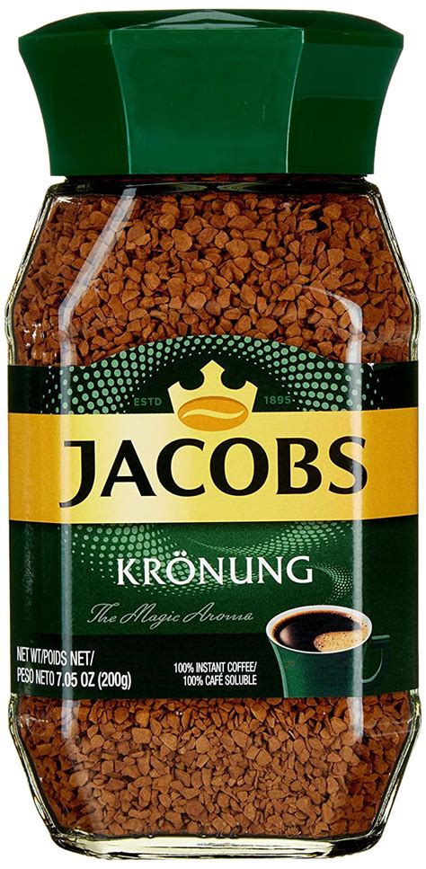 Jacobs Kronung Instant Coffee 200 Gram / 7.05 Ounce (Pack of 1 ...