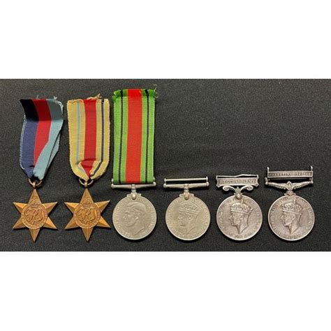 WW2 British Desert Rats Medal group to S/4853621 WO CL 2 GD ... | Barnebys